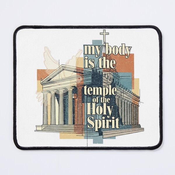Item preview, My Body is the Temple of the Holy Spirit, Temple and Dove Art designed and sold by Faithloveshop.