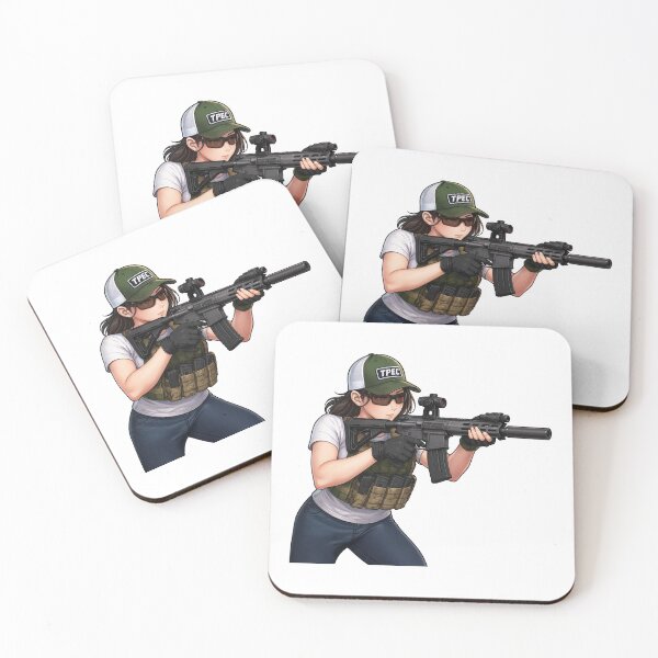 Item preview, PEW PEW GIRL – Cute, Loud, and Ready to Fire designed and sold by RAWLIFEGRAPHIC.
