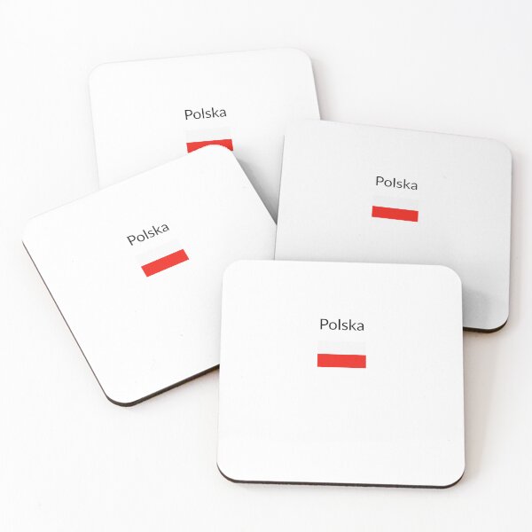 Item preview, Polska - minimalist Polish flag design designed and sold by ArtByEwa.