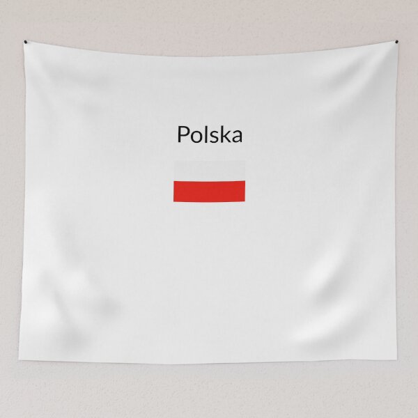 Item preview, Polska - minimalist Polish flag design designed and sold by ArtByEwa.