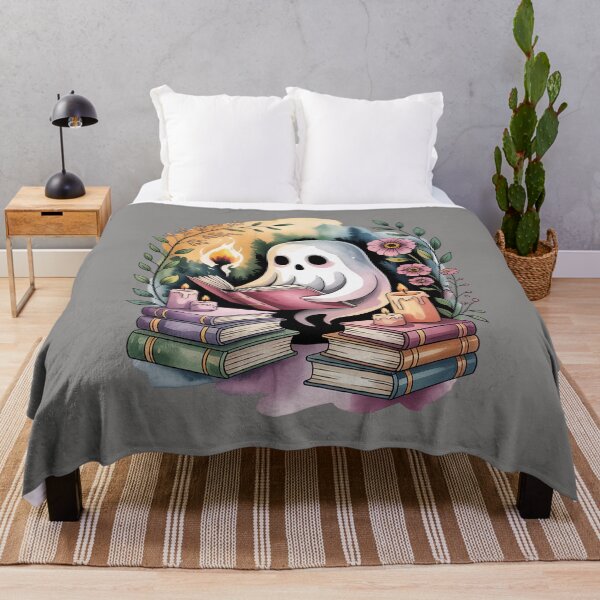 Item preview, Book Nook: Book Nook Ghost Shirt Reading Ghost Watercolor Tattoo Tee, Dark Academia Cozy Top for Book Lovers Unisex Tee, Sweatshirt and hoodie designed and sold by Grang Art Artistic Designs.