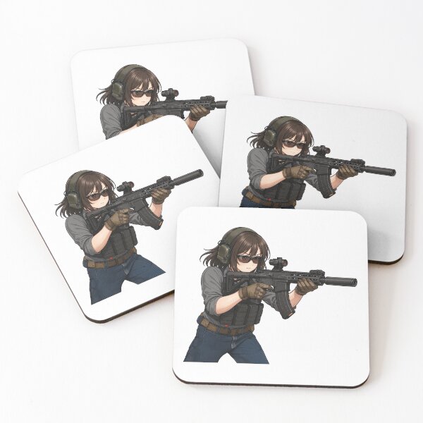 Item preview, PEW PEW GIRL – Cute, Loud, and Ready to Fire designed and sold by RAWLIFEGRAPHIC.