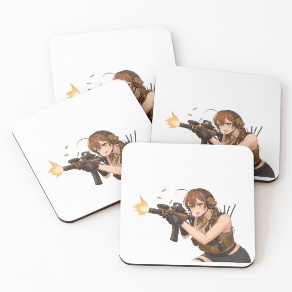 Item preview, PEW PEW GIRL – Cute, Loud, and Ready to Fire designed and sold by RAWLIFEGRAPHIC.