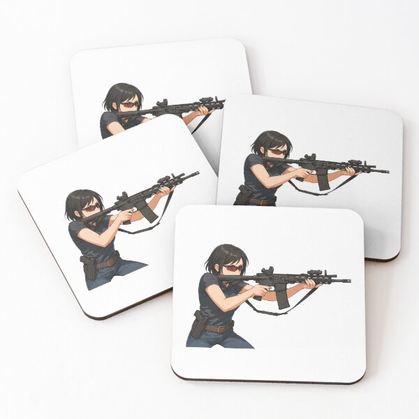 Item preview, PEW PEW GIRL – Cute, Loud, and Ready to Fire designed and sold by RAWLIFEGRAPHIC.