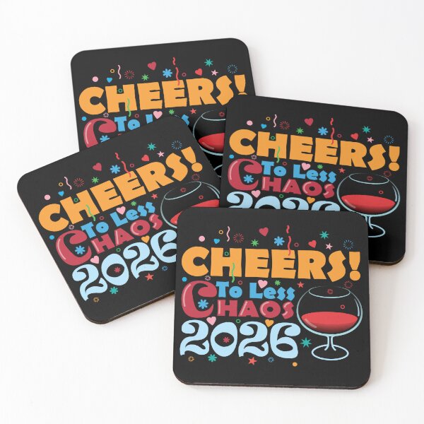 Item preview, Cheers! to less Chaos... 2026 designed and sold by davidartcorner.