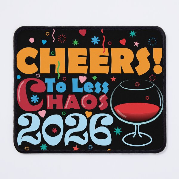 Item preview, Cheers! to less Chaos... 2026 designed and sold by davidartcorner.