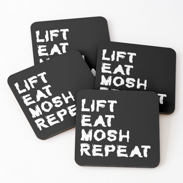 Item preview, Lift Eat Mosh Repeat - Metal Gym designed and sold by Elementalt.