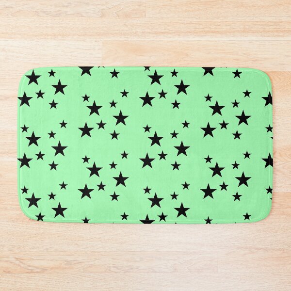 Item preview, Black Stars Green Background designed and sold by WaferWave.