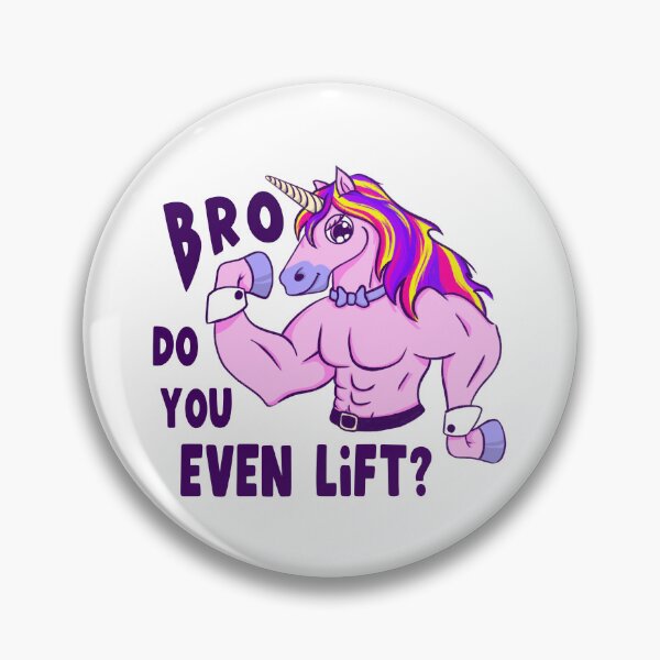 Item preview, buff sassy cartoon unicorn | Bro, do you even lift? designed and sold by kawaicherrypi.