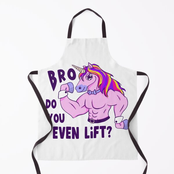Item preview, buff sassy cartoon unicorn | Bro, do you even lift? designed and sold by kawaicherrypi.