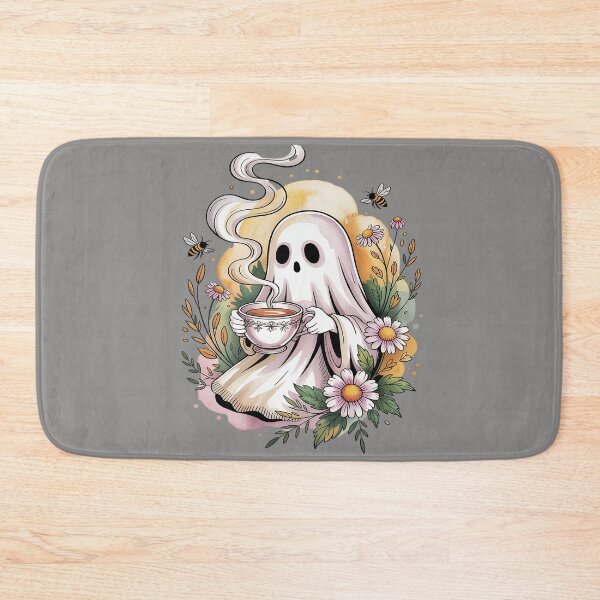 Item preview, Tea Break: Whimsical Tea Time Ghost Shirt Cozy Watercolor Tattoo Tee Cottagecore Ghost Drinking Tea Whimsical Comfort Unisex Tee, Sweatshirt and hoodie designed and sold by Grang Art Artistic Designs.