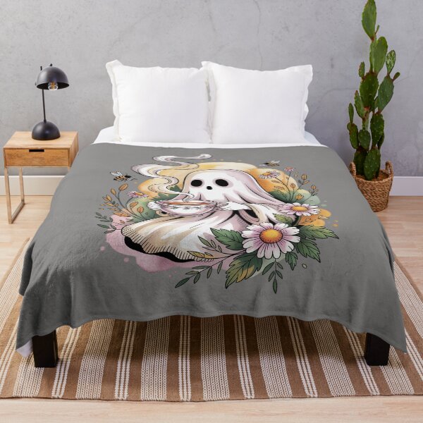 Item preview, Tea Break: Whimsical Tea Time Ghost Shirt Cozy Watercolor Tattoo Tee Cottagecore Ghost Drinking Tea Whimsical Comfort Unisex Tee, Sweatshirt and hoodie designed and sold by Grang Art Artistic Designs.