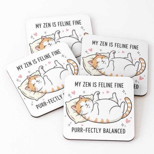 Item preview, My Zen Is Feline Fine designed and sold by beMyMeow.