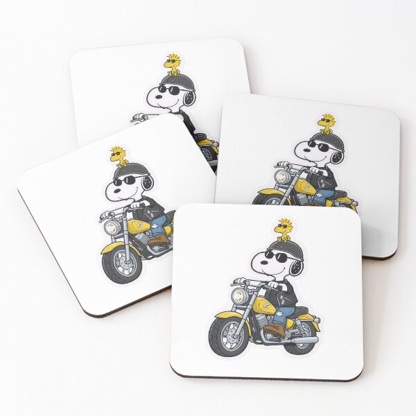 Item preview, Snoopy Biker and Woodstock Motorcycle Rider Sticker designed and sold by XM STOREZ .