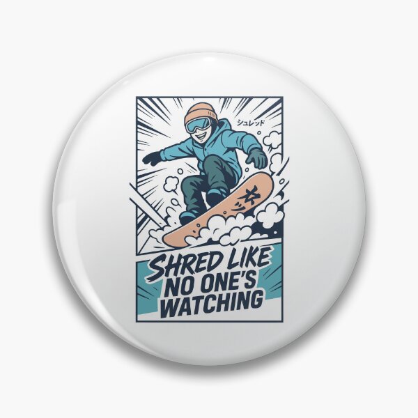 Item preview, Shred Like No One’s Watching – Cool Snowboarder Comic Style designed and sold by SnappyPNG.