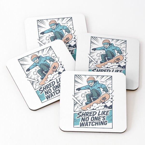Item preview, Shred Like No One’s Watching – Cool Snowboarder Comic Style designed and sold by SnappyPNG.