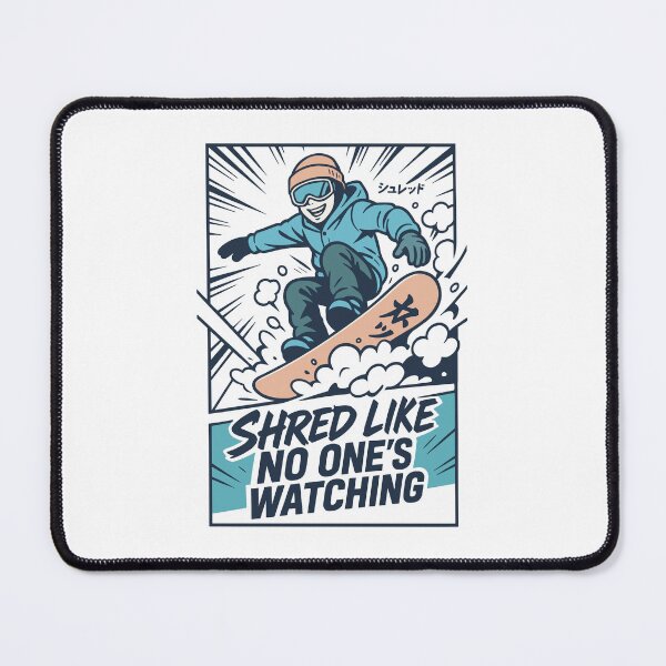 Item preview, Shred Like No One’s Watching – Cool Snowboarder Comic Style designed and sold by SnappyPNG.