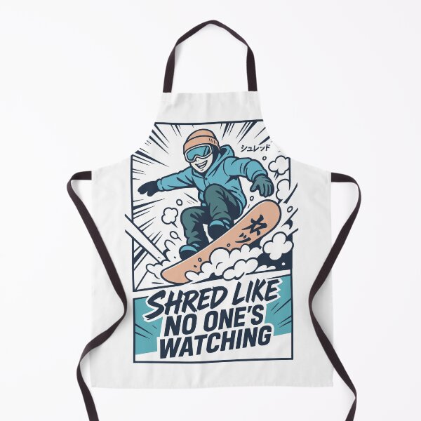 Item preview, Shred Like No One’s Watching – Cool Snowboarder Comic Style designed and sold by SnappyPNG.
