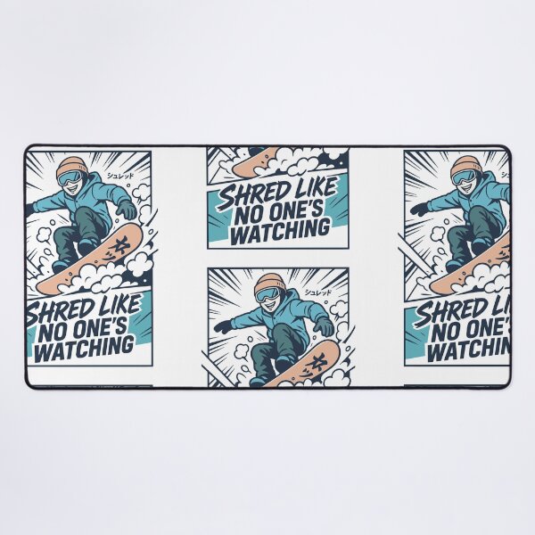 Item preview, Shred Like No One’s Watching – Cool Snowboarder Comic Style designed and sold by SnappyPNG.