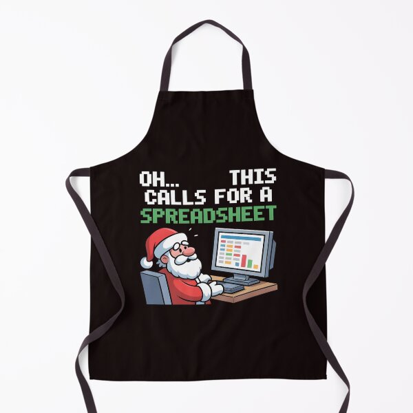 Aperçu de l'œuvre Oh, ça mérite un pull de Noël en forme de feuille de calcul ! – Pull de Noël moche pour geeks créée et vendue par Redgiant87x.