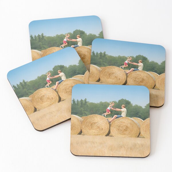 Item preview, Summertime Memories - Jumping On Round Bales designed and sold by Oldetimemercan.