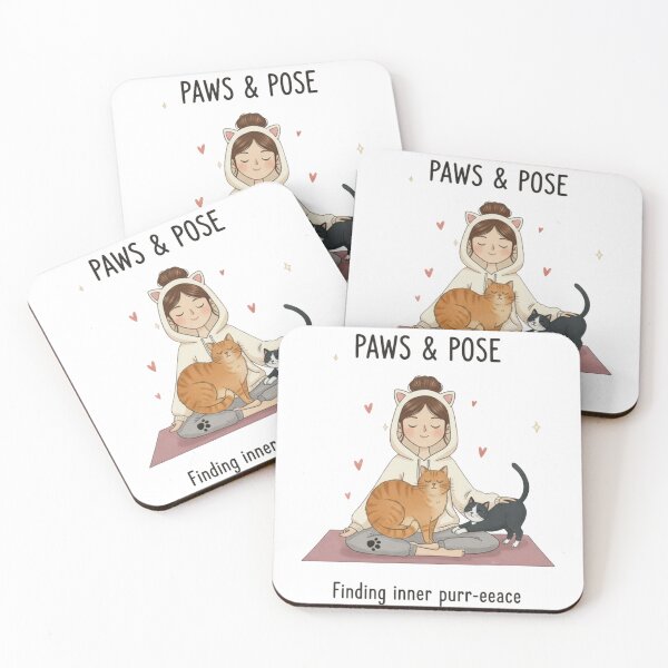 Item preview, Find your ultimate flow state with the "Paws & Pose" Tee! designed and sold by beMyMeow.