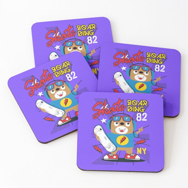 Item preview, Good vibes skateboarding bear designed and sold by Joncasmiart.