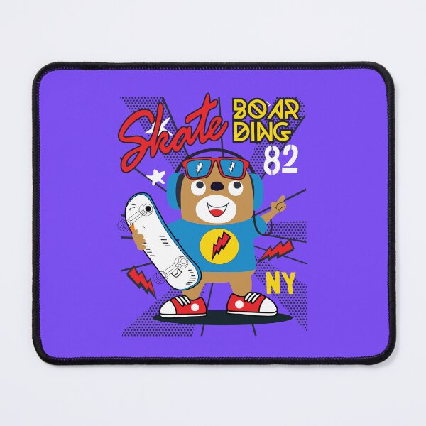 Item preview, Good vibes skateboarding bear designed and sold by Joncasmiart.