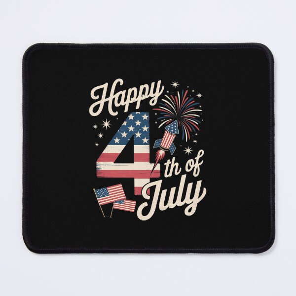 Item preview, Happy 4th of July Fireworks Patriotic USA Flag  designed and sold by dainegilbert.