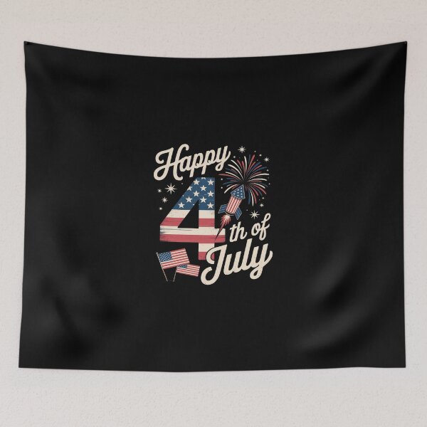 Item preview, Happy 4th of July Fireworks Patriotic USA Flag  designed and sold by dainegilbert.