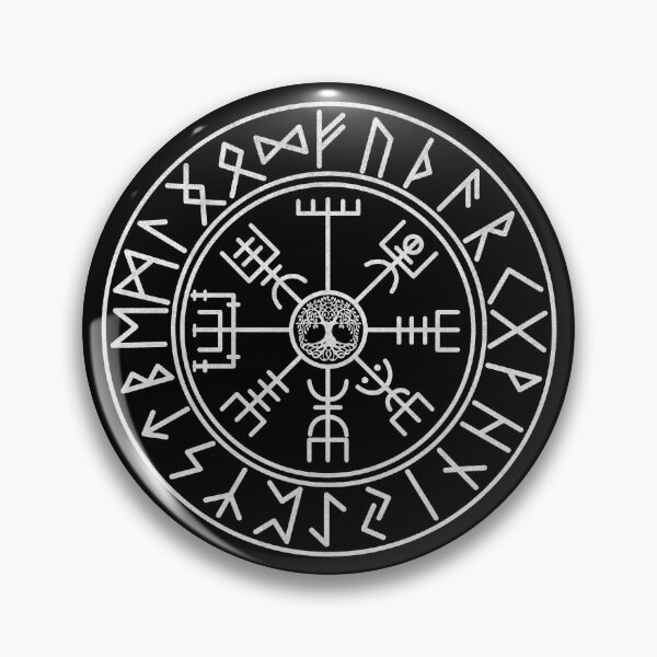 Item preview, Vegvísir with rune ring by FrauYviDesign designed and sold by FrauYviDesign.