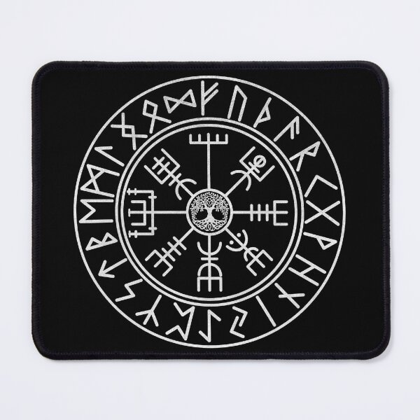 Item preview, Vegvísir with rune ring by FrauYviDesign designed and sold by FrauYviDesign.