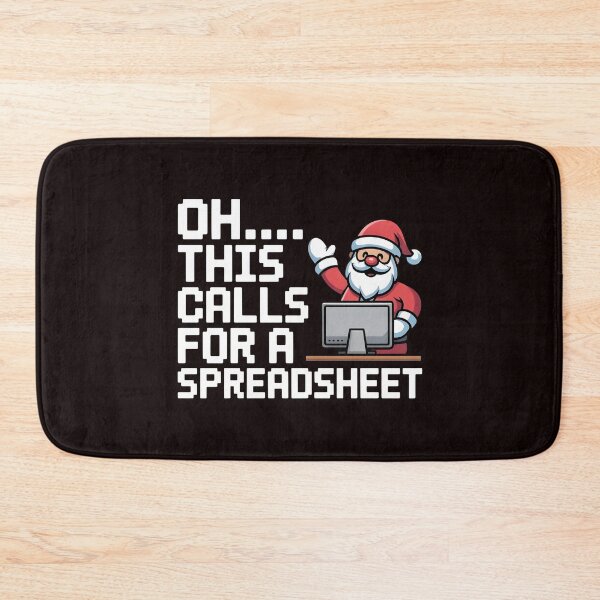 Aperçu de l'œuvre Pull de Noël humoristique « Oh, ça demande un tableur ! » pour les fêtes de bureau créée et vendue par Redgiant87x.