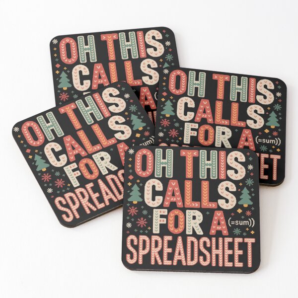 Item preview, Oh This Calls For a Spreadsheet Christmas Sweater designed and sold by LovelyEvaDesign.