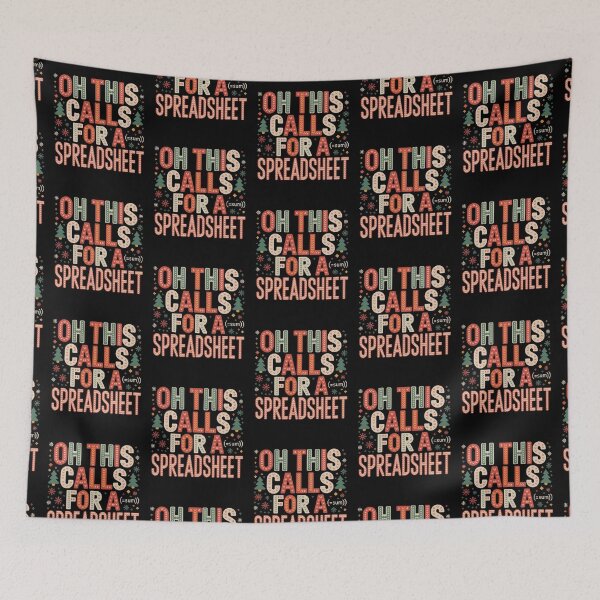 Item preview, Oh This Calls For a Spreadsheet Christmas Sweater designed and sold by LovelyEvaDesign.