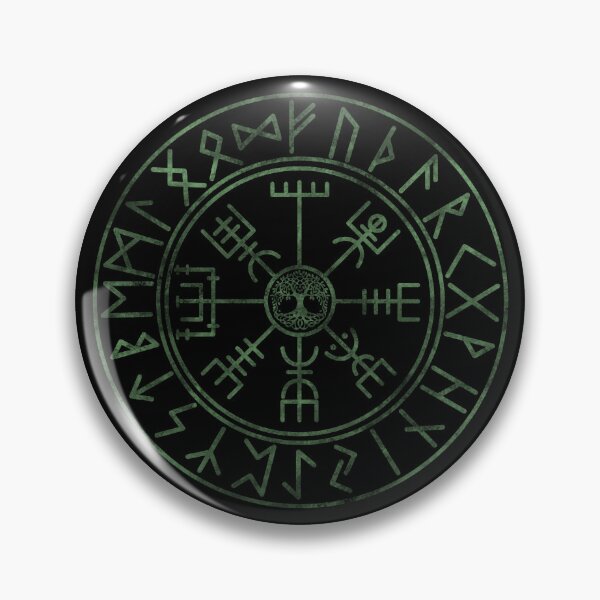Item preview, Vegvísir with rune ring by FrauYviDesign designed and sold by FrauYviDesign.