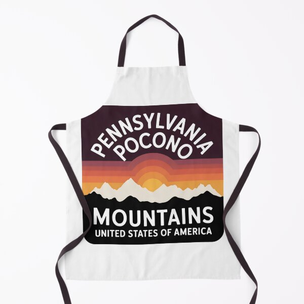 Item preview, Pocono Mountains Pennsylvania – Retro Sunset Landscape designed and sold by VividOrganica.