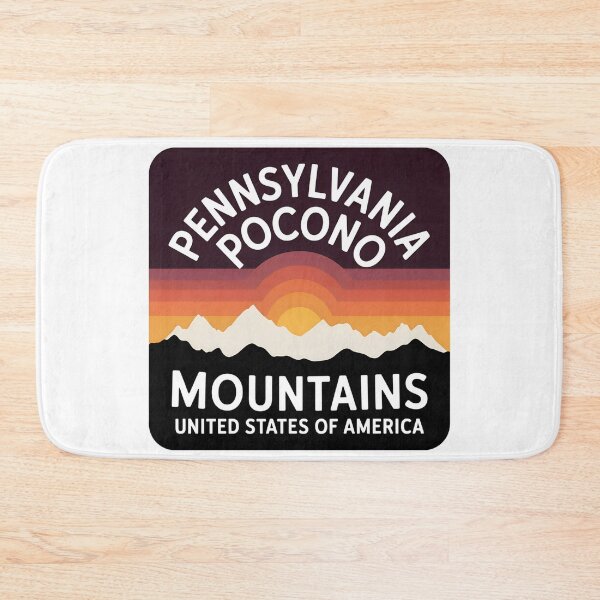 Item preview, Pocono Mountains Pennsylvania – Retro Sunset Landscape designed and sold by VividOrganica.