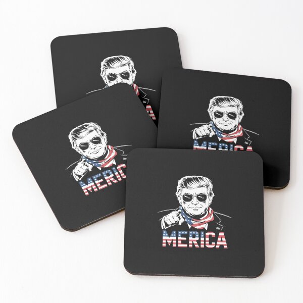 Item preview, Happy 4th Of July 'MERICA TRUMP American Flag USA  designed and sold by dainegilbert.