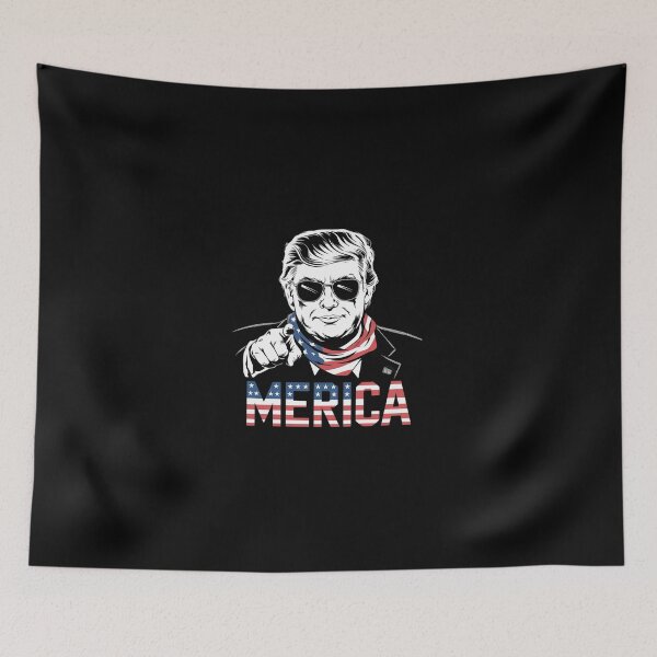 Item preview, Happy 4th Of July 'MERICA TRUMP American Flag USA  designed and sold by dainegilbert.