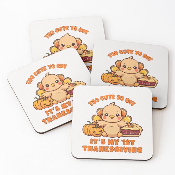 Item preview, Too Cute to Eat - My 1st Thanksgiving designed and sold by DreamArtmaStudio.