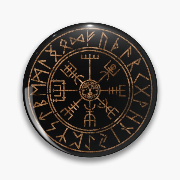 Item preview, Vegvísir with rune ring by FrauYviDesign designed and sold by FrauYviDesign.