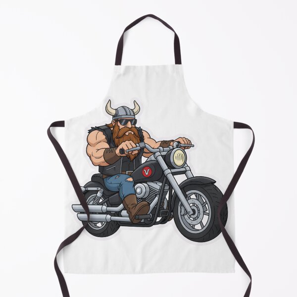 Item preview, Viking Biker Sticker | Norseman on Motorcycle | Bearded Warrior Chopper Rider designed and sold by XM STOREZ .