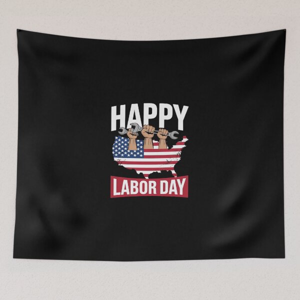 Item preview, Happy Labor Day 2021 USA Flag America Labour Movement Work  designed and sold by dainegilbert.
