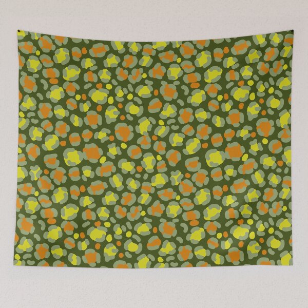 Item preview, Green and Orange Animal Print Pattern designed and sold by Farissa Designs.