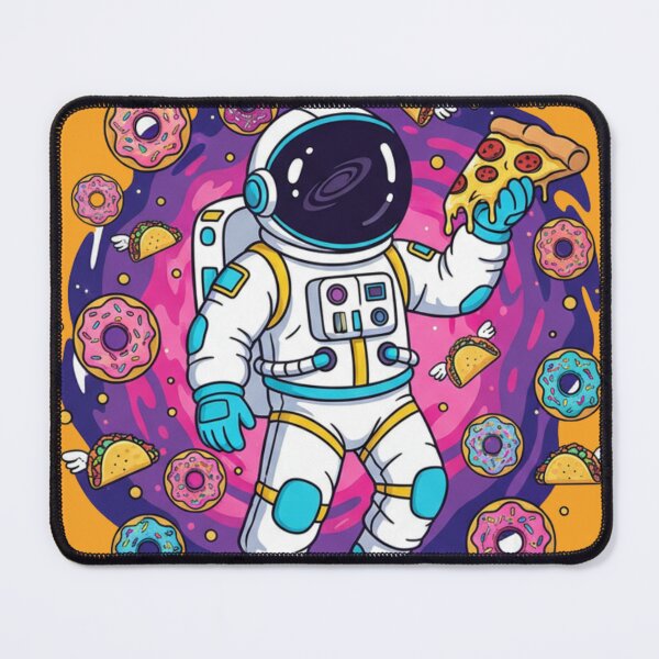 Item preview, Astronaut Eating Pizza Tacos Donuts in Space designed and sold by marry treasures.