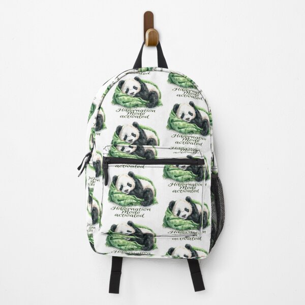 Item preview, Hibernation activated, dreaming panda in a cozy green blanket designed and sold by LiskoDesign.