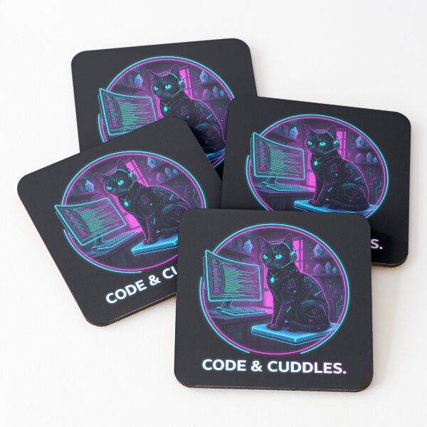 Item preview, The Only Programmer Who Never Needs Coffee. designed and sold by beMyMeow.