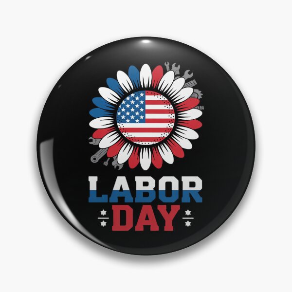 Item preview, Happy Labor Day American Flag Sunflower Labor Day Laborers  designed and sold by MathisBellanger.