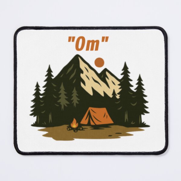 Item preview, “Om” Mountain Meditation Camping Design designed and sold by The Sierra Mountain Corner.